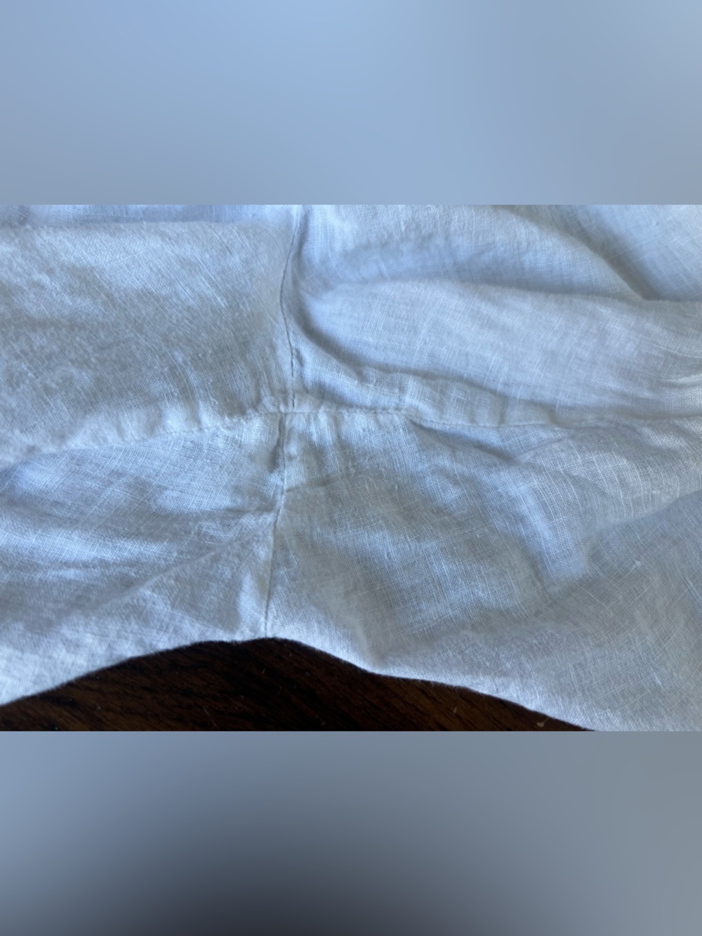 Flax 100% Linen Crop Pants Women’s M (10-14) White Lightweight Pockets Coastal - Picture 6 of 14